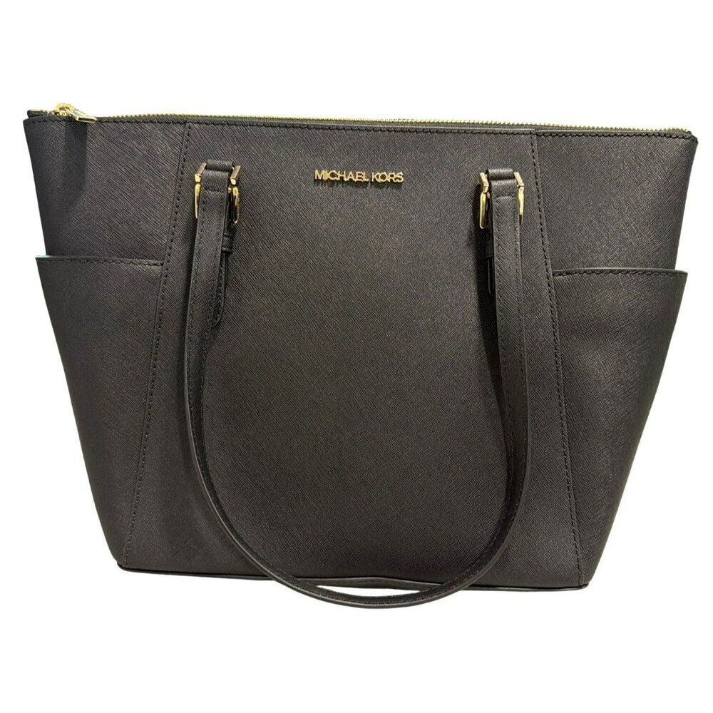 Michael Kors Black Saffiano Leather Tote Bag NEW